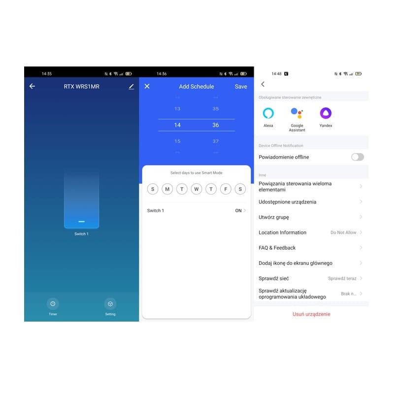 Przekaźnik Dopuszkowy 2 kanały WiFi