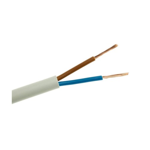 Przewód OMYp biały płaski 2x0,75mm - 100m
