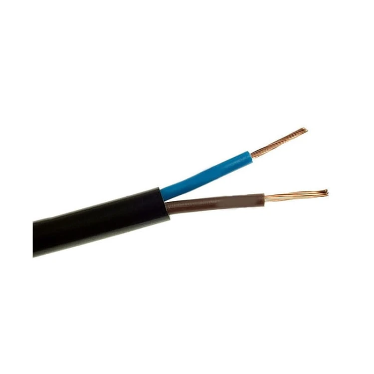 Przewód OMYp czarny płaski 2x0,75mm - 50m