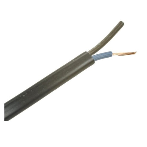 Przewód OMYp czarny płaski 2x1mm - 25m