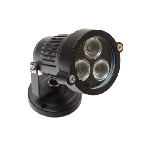 Lampa ogrodowa natynkowa RGB 3x1W IP65