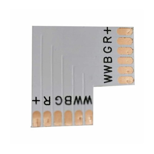 Złączka kątowa narożna do taśm LED RGB+CCT 12 mm