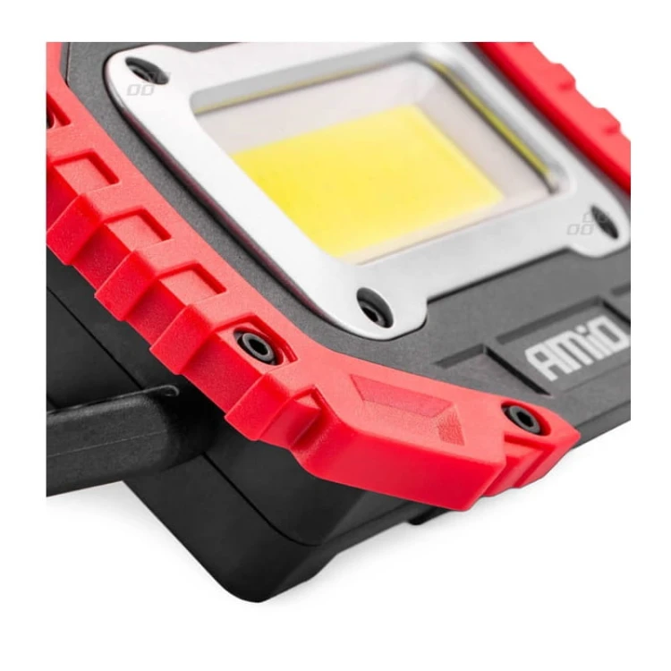 Lampa robocza, naświetlacz przenośny LED biały zimny z akumulatorem + USB