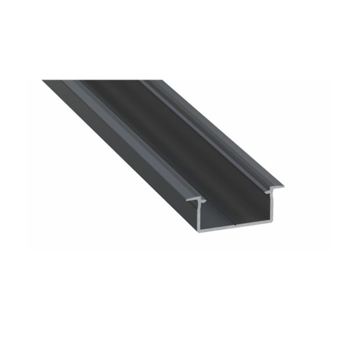 PROFIL typ Gemi czarny anodowany wpuszczany 2 metry