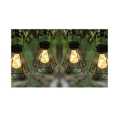Lampa ogrodowa LED solarna wisząca DIAMENT Ecolight 3662