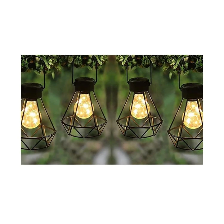 Lampa ogrodowa LED solarna wisząca DIAMENT Ecolight 3662