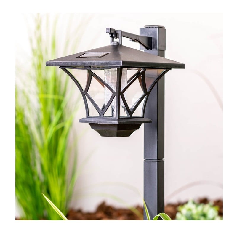 Lampa ogrodowa solarna wbijana 3000K RIBES 150cm na taras