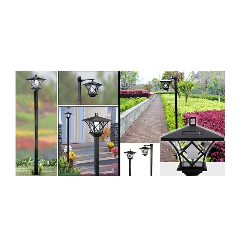 Lampa ogrodowa solarna wbijana 3000K RIBES 150cm oświetlenie ścieżek