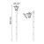 Lampa ogrodowa solarna wbijana 3000K RIBES 150cm wymiary