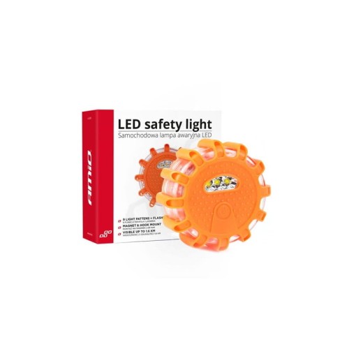 Samochodowa lampa awaryjna z funkcją latarki 3xAAA IP65 12SMD + 3SMD