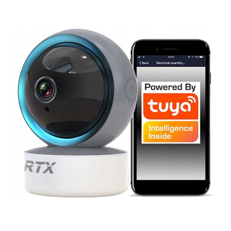 Tuya Inteligentna zewnętrzna kamera obrotowa IP Wi-Fi P2P