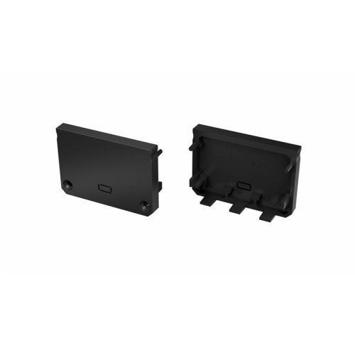 Zaślepka 1 sztuka do profilu nawierzchniowego Lumines ILEDO czarna z otworem trasowanym