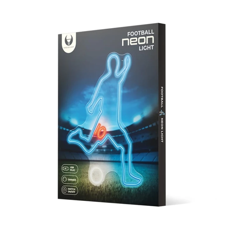 Neon dekoracyjny LED PIŁKARZ PLEXI MULTIKOLOR + USB FPNE31 Forever Light opakowanie