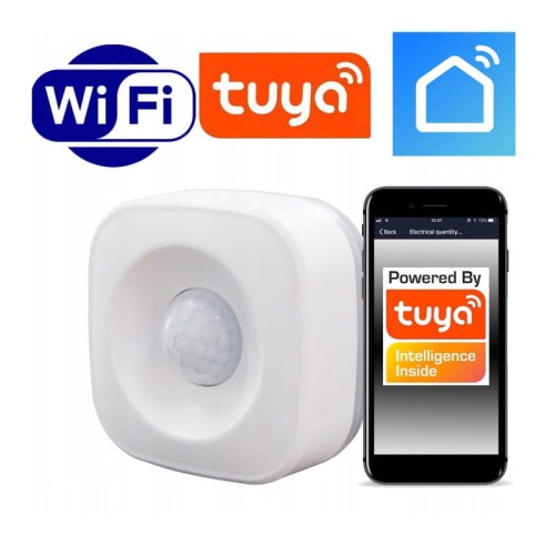 Czujnik detektor ruchu obecności PIR ZigBee WiFi TUYA Smart sterowany telefonem