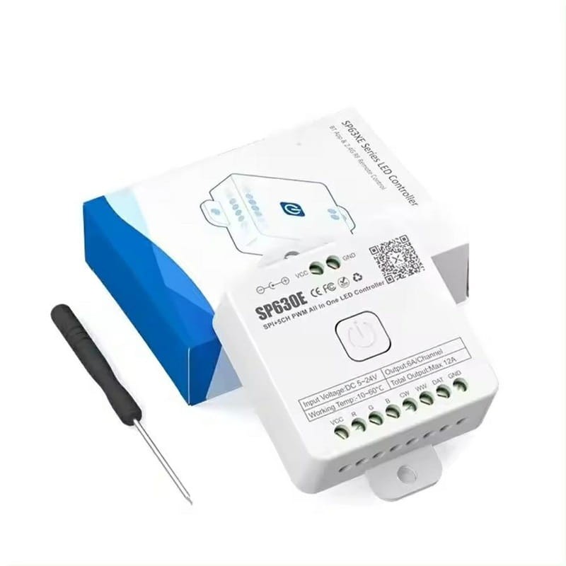 Kontroler, sterownik do taśm cyfrowych 12w1 5-24V SPERLL SP630E z opakowaniem