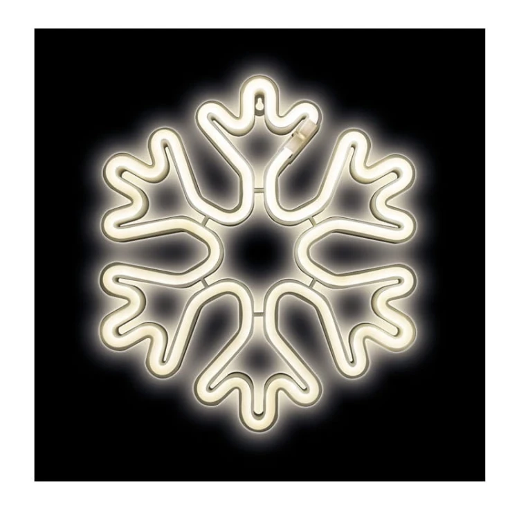 Neon dekoracyjny LED CHRISTMAS PŁATEK ŚNIEGU biały Bat + USB FLNE20 Forever Light