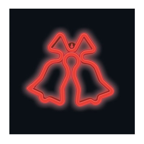 Neon dekoracyjny LED CHRISTMAS DZWONKI czerwone Bat + USB FLNE17 Forever Light
