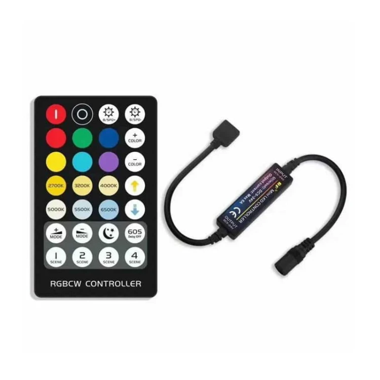 ZESTAW kontroler + pilot 28 przycisków RF LED RGB+CCT 5-24V 6A