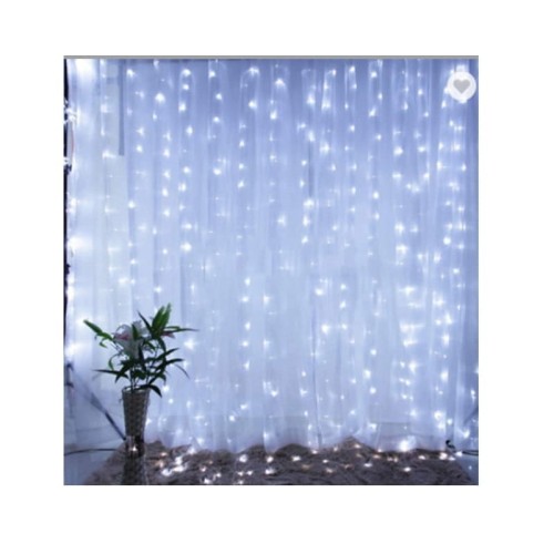 Kurtyna LED USB 5V 300LED 3x3m biała zimna