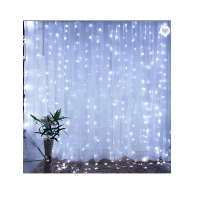 Kurtyna LED USB 5V 300LED 3x3m biała zimna