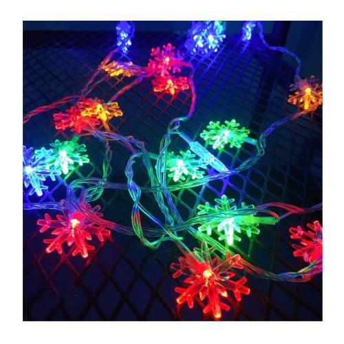 Łańcuch LED świąteczny gwiazdki 3xAA 20LED 3m RGB