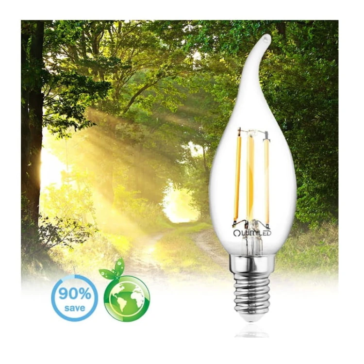 Żarówka LED E14 C35 7W ciepła 3000K
