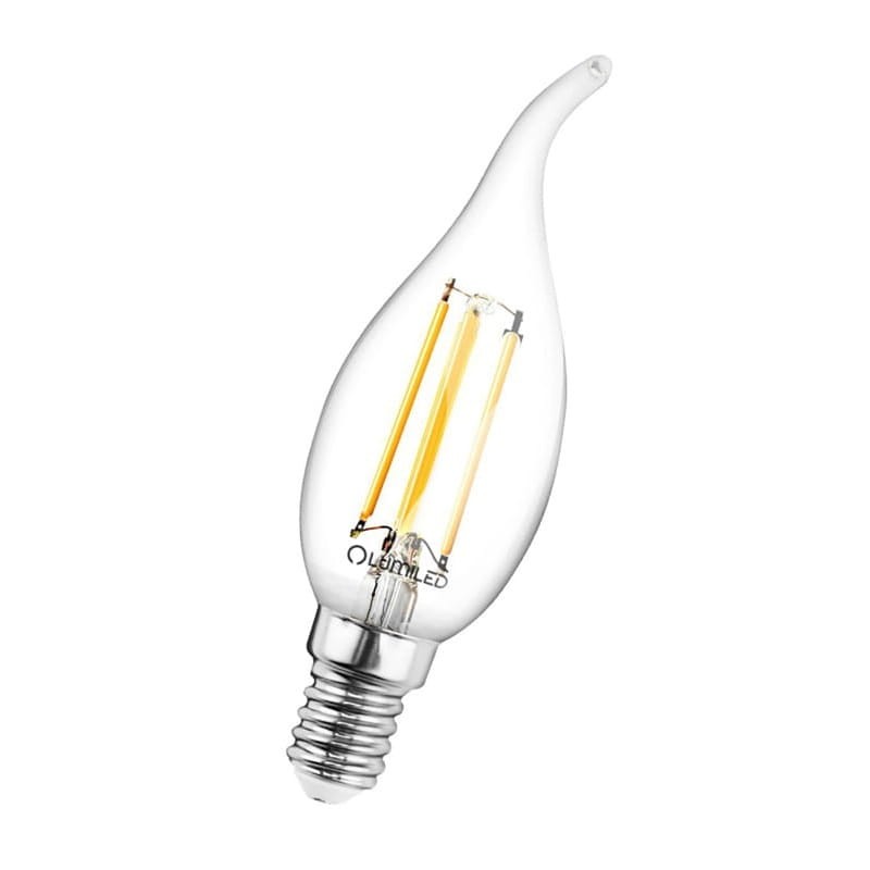 Żarówka LED E14 C35 7W płomyk Filament 3000K