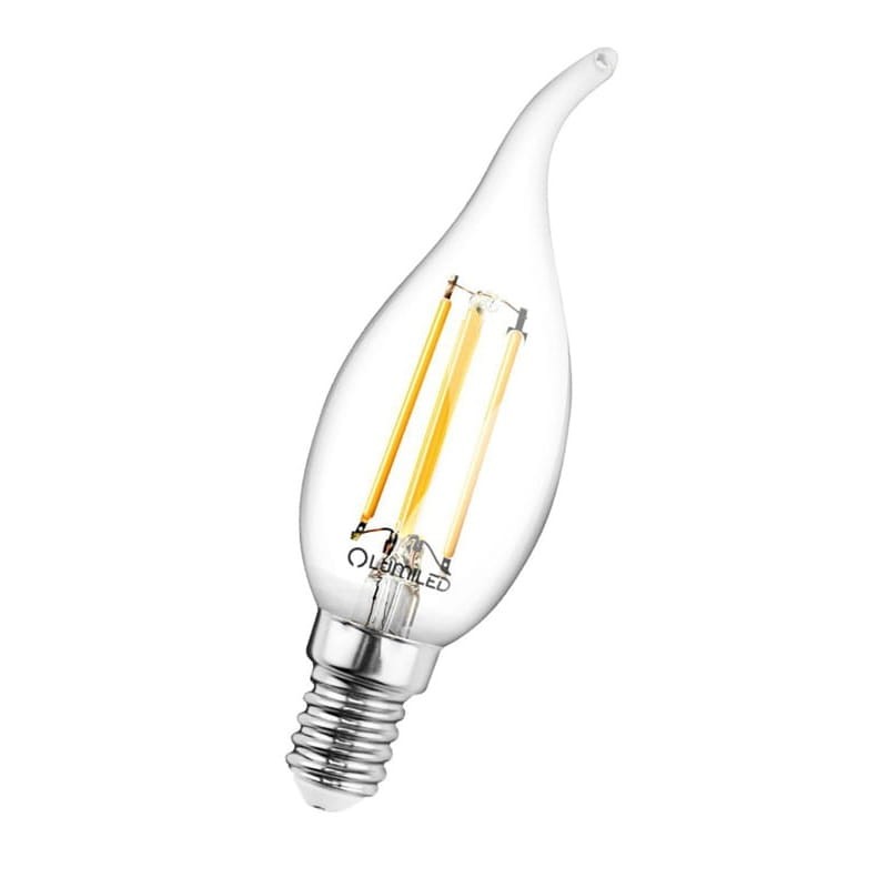 Żarówka LED E14 C35 7W płomyk Filament biała neutralna 4000K