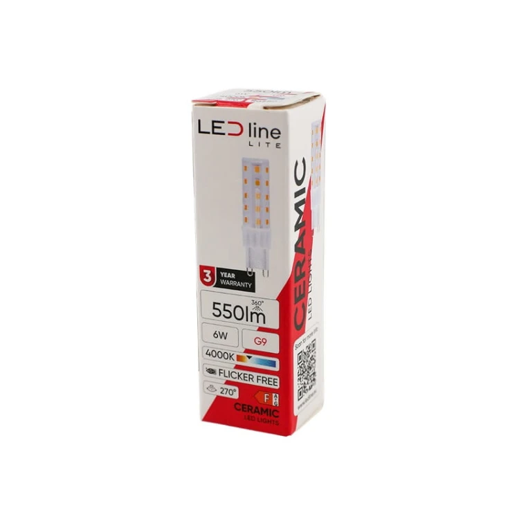 Żarówka LED LEDline G9 6W SMD 230V biała dzienna opakowanie