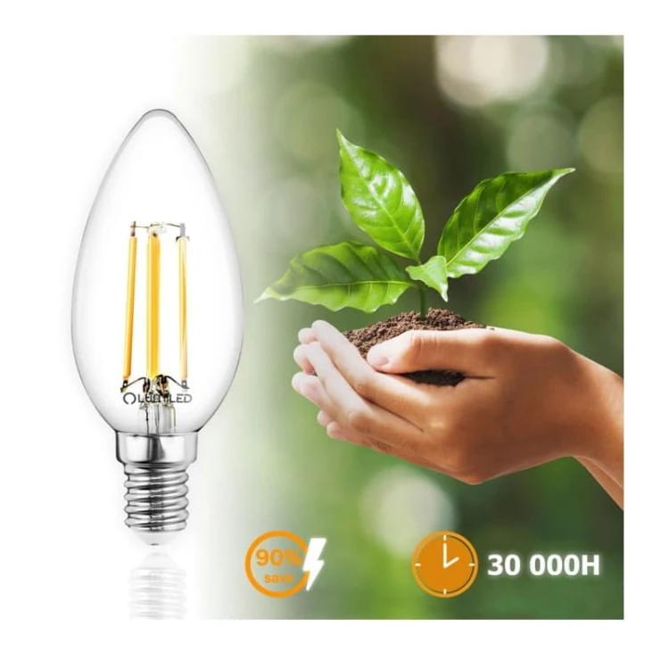 Żarówka LED E14 C35 7W świeczka Filament biała neutralna 4000K