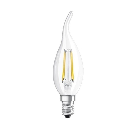 Żarówka LED E14 F35 4W płomyk Filament biała ciepła