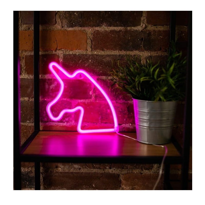 Neon dekoracyjny LED JEDNOROŻEC różowy