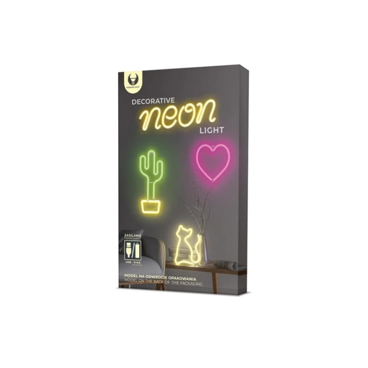 Neon dekoracyjny LED JEDNOROŻEC różowy Bat + USB FLNEO1 Forever Light opakowanie