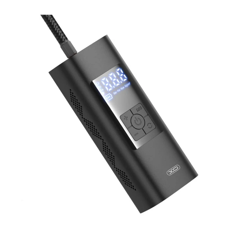 Pompka do kół bezprzewodowa 12V 6000mAh XO CZ012 czarna uniwersalna GSM171551