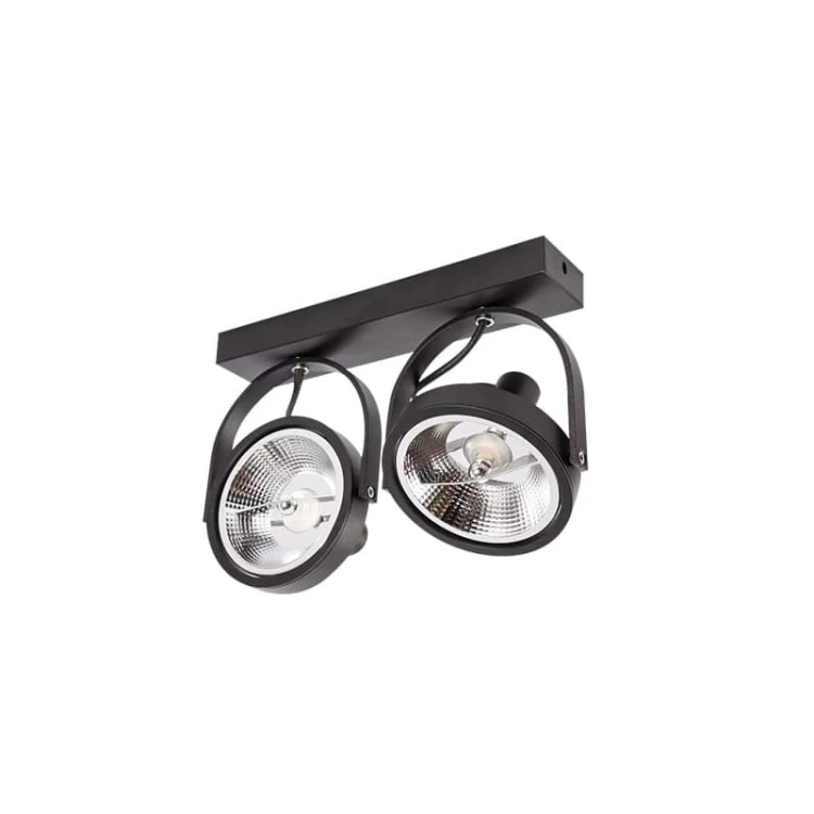 Kinkiet 2xAR111 LED Leon ruchomy czarny
