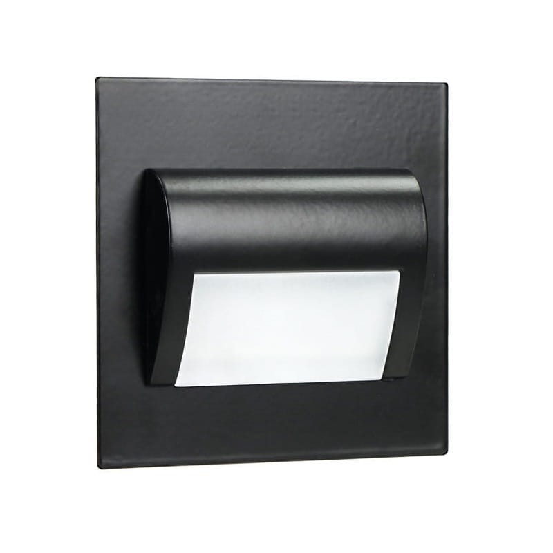 Oprawa schodowa LED 1,5W 12V DRACO biała neutralna - czarna