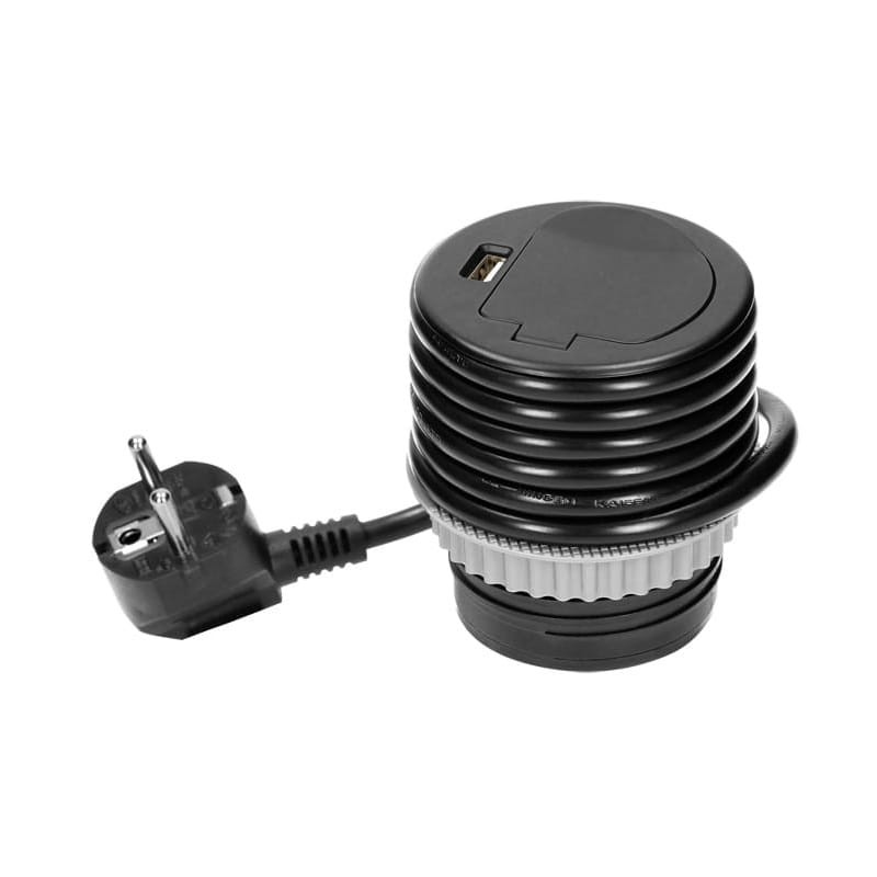 Gniazdo meblowe Ø6cm wpuszczane w blat