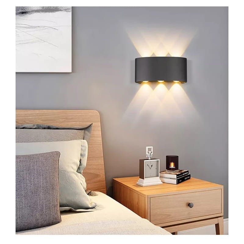 Kinkiet, lampa zewnętrzna ZD90 6x1W IP54 4500K - czarny zdjęcie poglądowe