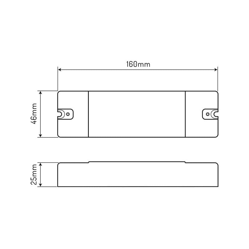 Kontroler VARIANTE RF WIFI TUYA 5in1 wymiary