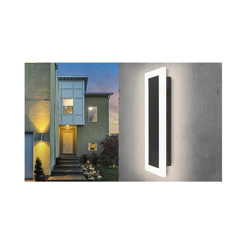 Kinkiet, lampa ogrodowa, elewacyjna LED 9W IP54 4000K Durango - czarna zdjęcie poglądowe