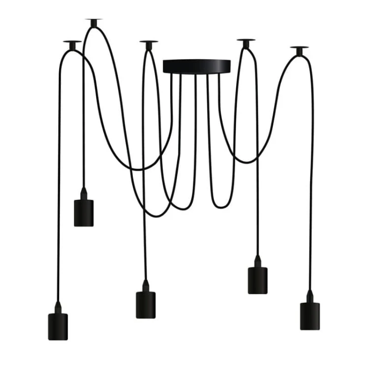 lampa wisząca pająk 5 ramienna