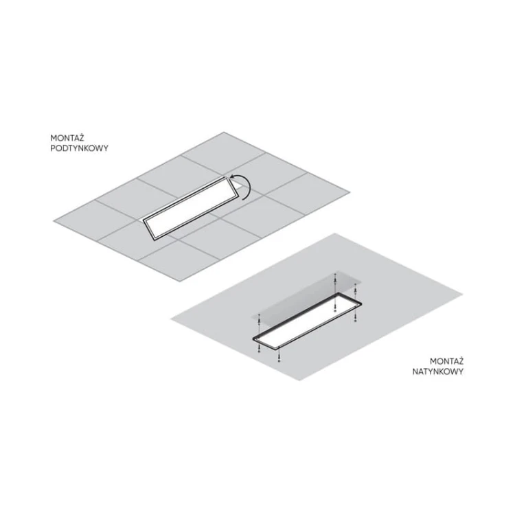 Panel LED 120x30 2w1 PRIME 30W 3600lm 4000K - biała neutralna montaż