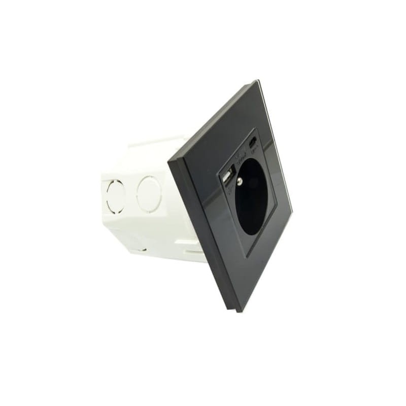 gniazdko elektryczne z USB A i C