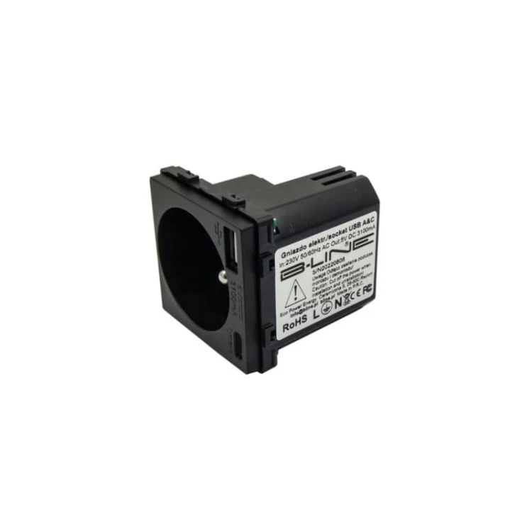 gniazdko pojedyncze z USB