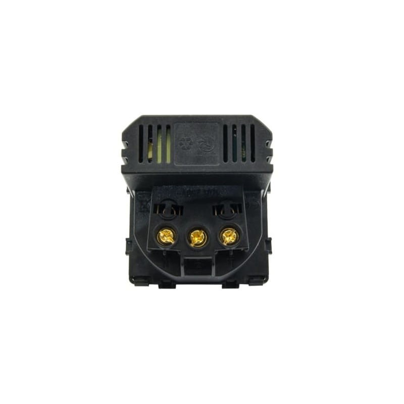 Gniazdko elektryczne pojedyncze czarne z USB A&C + ramka szklana montaż