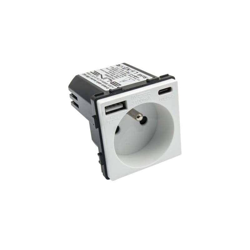 gniazdko elektryczne do puszki z USB