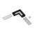 Łącznik kątowy 90° do profilu aluminiowego LED L GROOVE10 - czarny anodowany