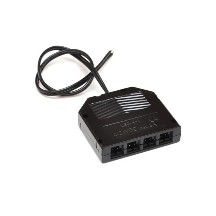 Rozdzielacz mini amp 4-punktowy do łączenia taśm LED