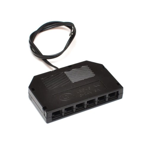 Rozdzielacz mini amp 6-punktowy do łączenia taśm LED