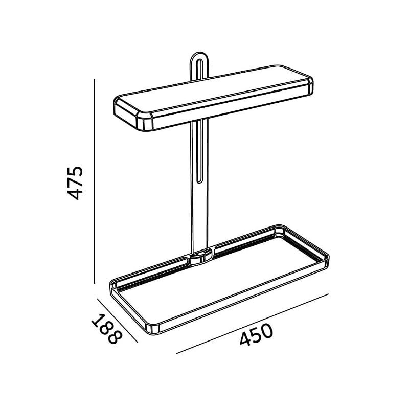 Lampa do roślin Grow LED BLOOM 20W wymiary